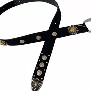 Maje Suede Jeweled Belt